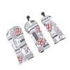 3PCS Golf Club Head Cover PU Waterproof English Flag Pattern