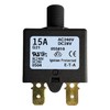 1658-G21-01-P10-15A, Circuit Breaker; Therm; Push; Cur-Rtg 15A; Flange; 1 Pole;