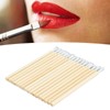Disposable Bamboo Handle Lip Brush, 100pcs Lip Brush for Lipstick,