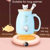 BigNoseDeer - Taza de té con forma de gato kawaii,