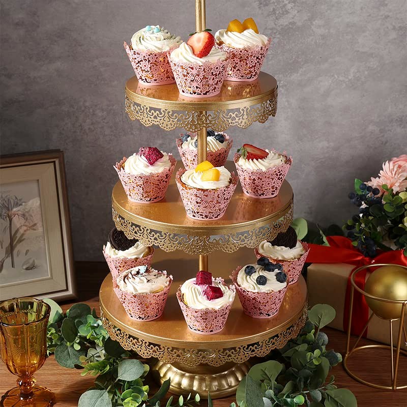 KOSTOO Cupcake Wrappers 50pcs/Pack Lace Cupcake Liners Laser Cut Cupcake