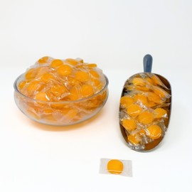 ASSORTIT Peach Buttons Hard Candy 1 LB Bag Individually Wrapped Old-Fashioned Peach Flavored Candies, Perfect For Sharing, Office & Gifting