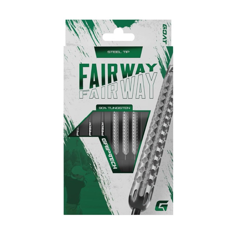 GOAT - Fairway V1 90% Steel Darts 25 G, Includes