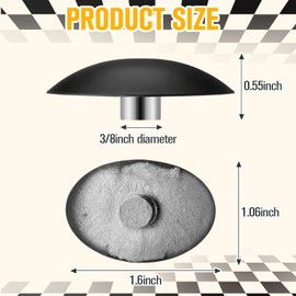 BBTO 3.5 Ounce Tungsten Canopy Weight Incremental Car Canopy Weights Car Weights(Black)