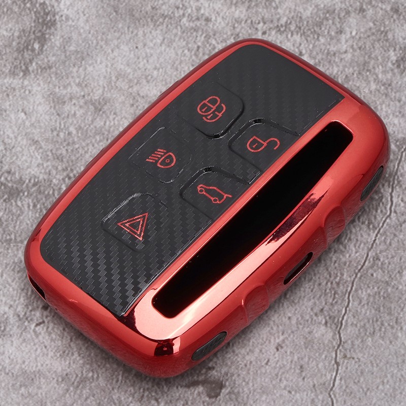 Carbon Fiber Style Car Key Fob Case Remote Control Cover