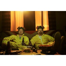 breaking bad jesse and walter drinking beer poster (24x36 inches)