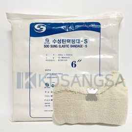 수성 고무탄력붕대 6inch 15cmX215cm 12롤 붕대 Water-based Elastic Bandage 6inch 15cmX215cm 12 Rolls Bandage