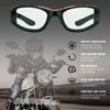 Bikershades Motorcycle Transitional Riding Glasses Womens Red Frame Rhinestones Day