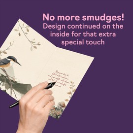 Granddaughter Birthday Card - Gold Geisha Girl - Beautiful Happy Birthday Card for Granddaughter from Grandma Grandad, 5x7 Inch Female Oriental Bday Golden Greeting Cards