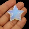 5 Pcs Opalite Stars, Opal Star, Opalite Crescent Stars, Carved