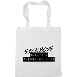 Hippowarehouse Sick Boys Unifying Theory Of Life Tote Shopping Gym Beach Bag 42cm x38cm, 10 litres