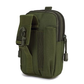Long Keeper Hiking Waist Bag – Small Molle Pouch Tactical Utility Belt Pouch, Outdoor Waist Pack, EDC Pocket Organiser Bag with Cell Phone Holster for Cycling Running Hiking