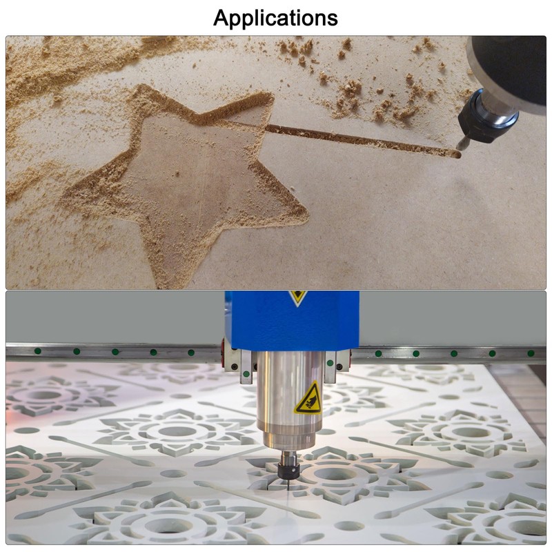 sourcing map 10Pcs 2.5mm Titanium Coat Carbide End Mill Engraving