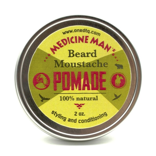 Medicine Man’s Beard Balm; Promotes Healthy Beard Growth, Premium Natural and Organic Butters and Oils, 2 Ounce, Mild Hold