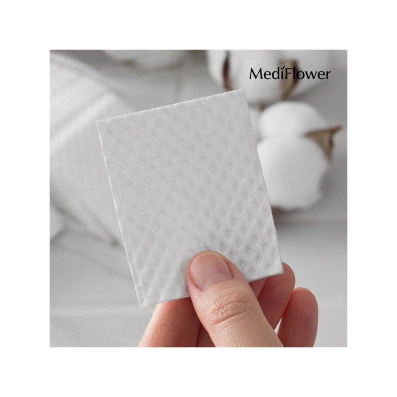 Mediflower 대용량 클린 코튼 엠보싱 화장솜 메가팩 1000매 Large Capacity