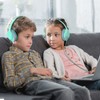 POWMEE Auriculares para niños, Adolescentes, Escuela con Volumen Limitado de