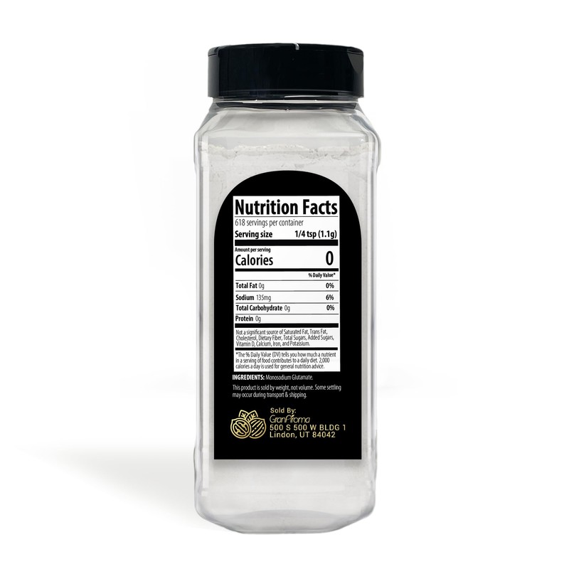 GranAroma MSG Powder, Monosodium Glutamate, Flavor Enhancer (24 Ounce)