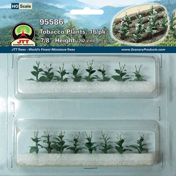 JTT Scenery Products JTT Scenery HO Tobacco Plants, 7/8" (16)