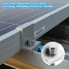 QUARKZMAN Pack of 10 Solar Panel End Clamp, Aluminium Z