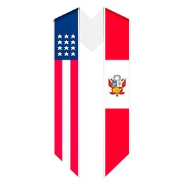 Serape Scholars Peru Graduation Stole | Peru Graduation Sash | Peru Stole for Graduation