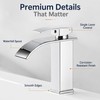 Waterfall Bathroom Faucet for Sink Basin – Hot & Cold
