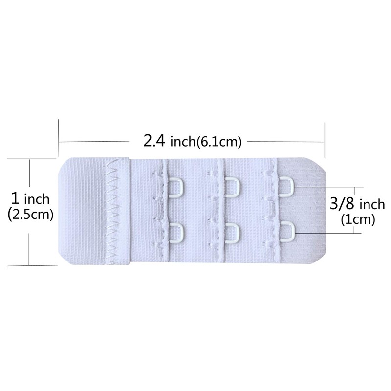 Chanie Women Pack of 3 Soft Comfortable 2 Hooks Bra