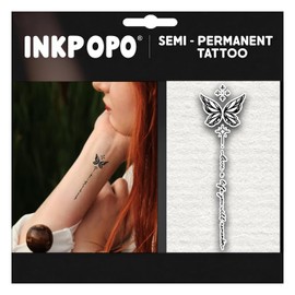 INKPOPO 3 Sheets Semi-Permanent Tattoos for Adults | 7-15 Days Longwear | Waterproof & Realistic Finish | Adult Art Temporary Tattoos | Flower Series 109