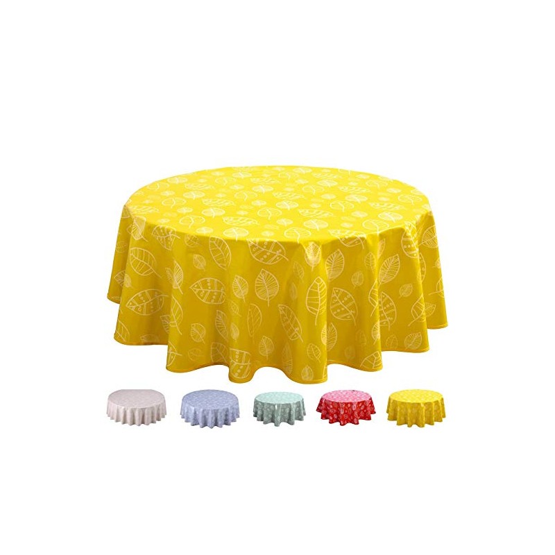 Home Direct Round Oilcloth PVC Wipe Clean Tablecloth 140cm 55"