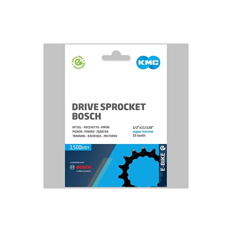 KMC Bosch 11/128" Front Sprocket, Black, 21T
