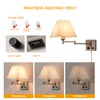 Plug in Wall Light,Swing Arm Wall Sconces with USB Port