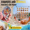 Biglumin Acrylic Box - 36 Compartments Acrylic Box Magnetic Seashell