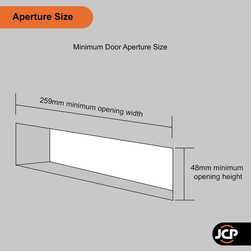 JCP 12" Inch Letter Box, Heavy Duty GreenteQ Sprung Letterbox