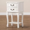 Baxton Studio Nightstands, White/Brass