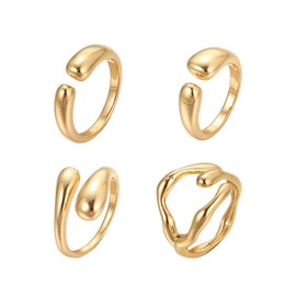 Stocking Stuffers Holiday Outfits for Women 2024 Gold Chunky Rings For Women Gold Stacking Rings Midi Finger Statement Rings Adjustable Ring Love Ring Signet Ring Fashion Jewelry Gifts for Teen Girls