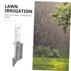 Sosoport 1set Lawn Rain Gauge Stainless Steel Rack Accurate Precipitation
