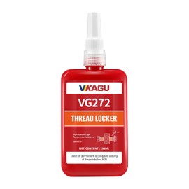272 Orange High Strength Threadlocker 8.45Oz/250ml High Cost-Performance Ratio- Glue Resists 230°C Heat & Harsh Chemicals - Permanent High-Strength Adhesive for Bolts & Nuts - Industrial Size