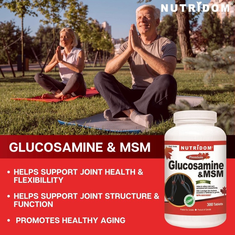 Nutridom Glucosamine Sulfate 500 mg with MSM 500 mg, 300