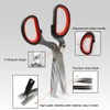 5 Blade Herb Scissors Kitchen Herb Shears Cutter Multipurpose Cutting