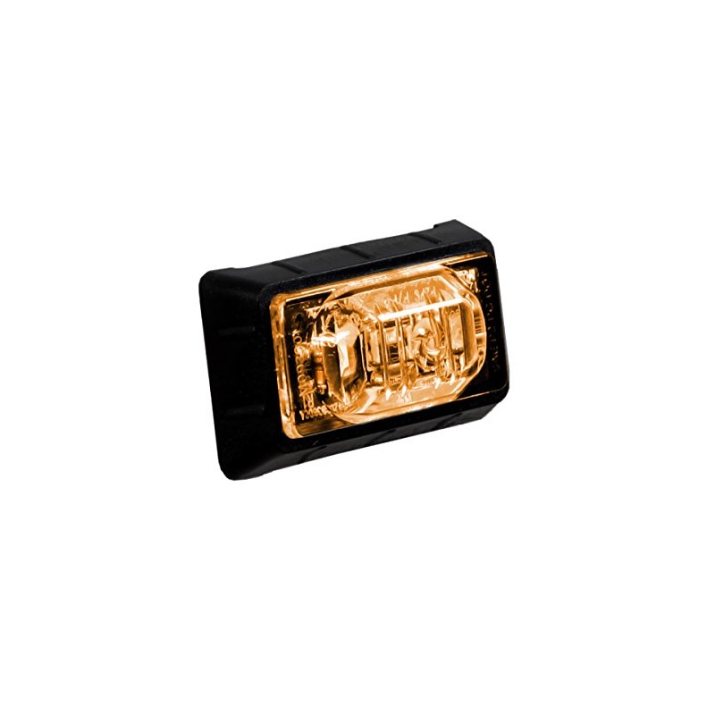 Maxxima M09360YCL Amber 1-1/2" Rectangular LED Clear Lens Mini Clearance