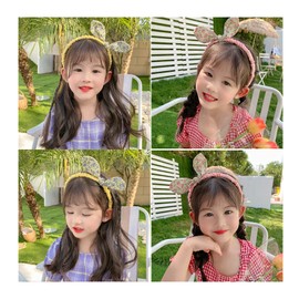 SENDO Girls Summer Vivid Headband Hair Accessories (10)yellow