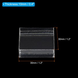 PATIKIL Acrylic Stamp Block, 1 Pack Clear Stamping Block with Grid Lines Decorative Mounting Blocks Set Square for Scrapbooking DIY Craft Card Making