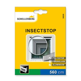 Schellenberg 50028 white fastening tape for fly screens made of polyester, fiberglass and aluminum (5.6 m length)