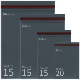 65 Mixed Grey Parcel Bags, Postage Bags, Mailing Bags 4 Sizes Poly Postal Bags Self Seal iSOUL Small to Large Mailing Bags Packaging Assorted Mailers Posting Shipping Post Parcels Package Bags