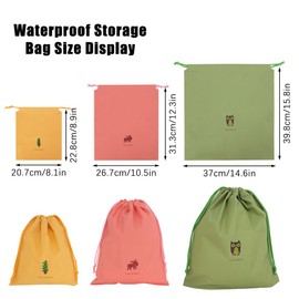 LZYMSZ Vacuum Storage Bags Rolls Top Space Saver Bags, Compression Travel Storage Bags, Waterproof Clothing Bags, Drawstring Bags, Dirty Bags, 9-colour