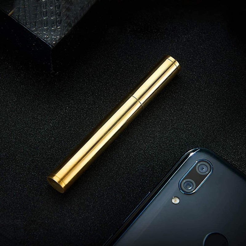 Vintage Trench Lighter,Pure Copper Cool Lighters, Reusable Antique Mini Kerosene