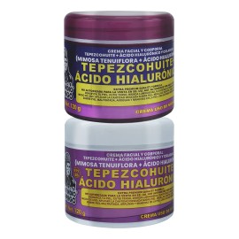 Combo Crema Tepezcohuite Y Ácido Hialurónico Día Y Noche Momento de aplicación Día/Noche Tipo de piel Mixta