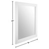 Ruomeng Rectangular Wall Mirror 16" x 20" Framed Mirror for