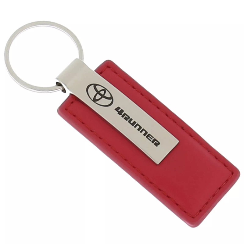 Toyota 4Runner Leather Keychain (Red)