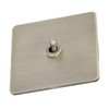 AC250V Single Pole Toggle Switch Antique Bronze Texture Stainless Steel