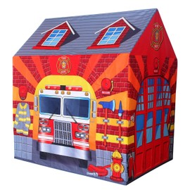 Unbranded Fire Station Play Tent Kids Pretend Super Hero Playhouse Children Toy Castle